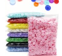 100 Confezioni di Bottoni a Pressione in Plastica T3/T5/T8 a 4 Punte, Finitura Opaca Rotonda, Multicolore B57,B38,B17,B20,B40,B14,B18,B16,B44,B53,B3,B22,B19,B24,B5,B56,B7,B8,B47,B28ABS