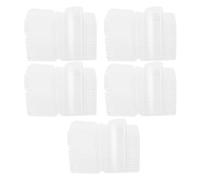 100 confezioni di stampi a conchiglia per fusione di cera, vassoio di plastica trasparente vuoto per la realizzazione di candele, contenitori in PET 2,4 x 1,4 x 1 pollice con foro (A forma di cuore)