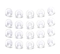 100 Confezioni Premium Upgrade Fermaorecchini in plastica morbida Chiusure sicurezza per orecchini a forma Accessori con tappo trasparente Piccoli ricambi in plastica Tappo sicuro per borchie
