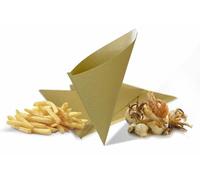 100 CONI CARTA PAGLIA ALIMENTI PATATINE PESCE CALDARROSTE RUSTICI FRITTI 23X24