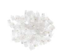 100 connettori modulari RJ11 RJ-11 6P2C per cavo telefonico a crimpare