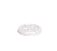 100 Coperchi piani trasparenti opachi in plastica PS Ø8 cm