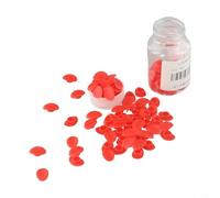 100 coperture in plastica ABS per fori delle ruote, alternative, per bici da strada, mountain bike, diametro 7,3 mm-9,3 mm, nero, rosso, blu (MTB rosso)