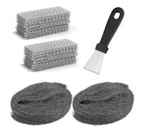 100 coperture per fori per mattoni in acciaio inox, copertura fori nel muro, con spatola in acciaio inox per garage