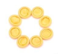 100 copridita in gomma usa e getta per tatuaggi, elettronica e progetti artigianali (giallo)