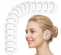 100 copriorecchie usa e getta per doccia, impermeabili, in plastica, per tingere i capelli, nuoto e bagno, tappi per le orecchie usa e getta per la doccia per la protezione quotidiana