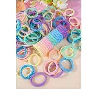 100 Corde Per La Testa Colorate, Elevata Elasticità E Durata, Morbide E Non Danneggiano I Capelli, Pratico Elastico Per Capelli, Adatto Per Legare La Coda Di Cavallo E Fissare Le Acconciature.