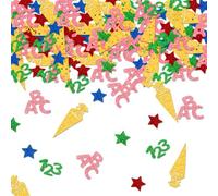 100 coriandoli decorativi per l'inizio della scuola, ABC 123
