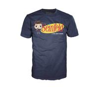 100% cotone con licenza ufficiale Seinfeld Logo Accessorize Funko Pop Le dimens