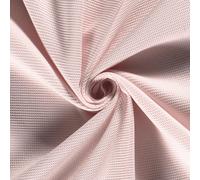 100% Cotone MICRO WAFFLE Tessuto A Rete Piquè Rosa Chiaro