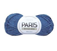 100% cotone per lavoro a maglia e uncinetto, 4 o medio, peso Aran, Drops Paris, 51 g 75 m per gomitolo (102 Spray Blue)
