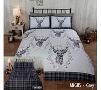 100% Cotone Spazzolato Flanella di Angus Cervo Inverno Copripiumone Set Letto