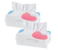 100% Cotone Usa e Getta, 100 Pezzi Asciugamani Monouso, 20X20 CM, Salviettine Asciutte la Pulizia del Viso, Tessuto Ispessito, Bagnato e Asciutto (200 unità (Confezione da 2))