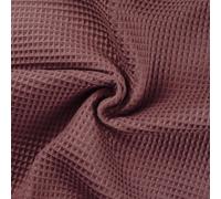 100% Cotone WAFFLE Tessuto A Nido D'Ape MAUVE