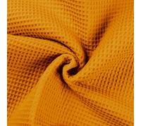 100% Cotone WAFFLE Tessuto A Nido D'Api Materiale OCRA