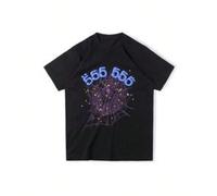 100% Cotton Sp5der Worldwide Tee Shirt - Streetwear Graphic T-Shirt - Oversized Gym Shirt for Men & Women KOMFORT & SICHERHEIT - Das Kinder-T-Shirt aus 100 % Baumwolle bietet höchsten Tragekomfort und