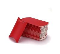 100 Creative Pillow Boxes for Sweets, Ideal for Wedding, Birthday and Christmas Gifts (Red)