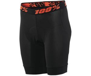100% Crux Liner Pantaloncini funzionali da donna, nero, Taglia L