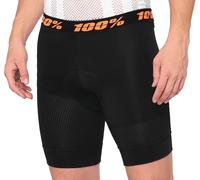100% Crux Liner Pantaloncini funzionali, nero, taglia 30 per maschi
