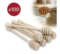 100 cucchiai miele legno 17cm sfera modello C17