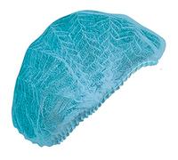 100 CUFFIE BLU MONOUSO ZIG ZAG IN DPI cat. I Cuffiette plissè in polipropilene stretch Reg. UE 2016/425