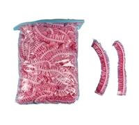 100 cuffie da doccia, bagno, trasparenti for hotel e parrucchieri Per La Casa,E Il Viaggio(Red)