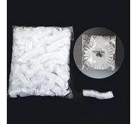 100 cuffie da doccia usa e getta, 50 cm, impermeabili, in plastica, trasparenti, elastiche, per casa, hotel, spa e parrucchieri, confezionate in massa