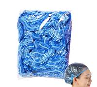 100 cuffie da doccia usa e getta; in plastica, impermeabili, elastiche, cappucci da bagno; cuffia da doccia da viaggio, perfetta per il trattamento dei capelli, saloni, spa, hotel, viaggi (#2)