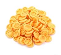 100 culle usa e getta per mantenere l'igiene durante la manipolazione e il tatuaggio della microelettronica (giallo)