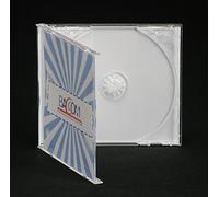 100 Custodie CD Singole Slim Trasparenti, Box porta CD 5,2 mm - Qtecx