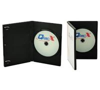 100 Custodie DVD Singole in plastica Nera, Box porta Dvd/cd - Qtecx