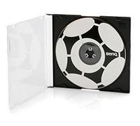 50 MediaRange Custodie Singole CD/DVD Trasparente Clear Black Tray Slim 5,2mm...