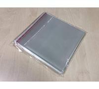 100 custodie per custodie CD Slim con patta di chiusura adesiva riutilizzabile e superficie lucida di Mordori Soluzioni Cellophane Protezione antistatica fine lembo autobloccante colla CD 5,2 mm