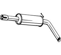 IZAWIT 18.030 Marmitta centrale per VW POLO (9N) per SKODA FABIA (6Y2)