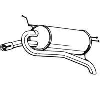 100 CV SILENZIATORE POSTERIORE PER FIAT Palio Weekend 178, 173, 373, 374, 171 1.