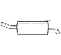 100 cv Silenziatore posteriore per Opel Astra H A04 1.9 CDTi 1910 cc 74 KW 100 C