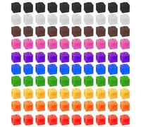 100 dadi di collegamento matematico, set di dadi, materiale educativo adatto per uso domestico, aule (10 colori)