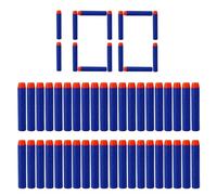 100 Dardi Proiettili Nerf Elite 7.2cm,Blu Schiuma Proiettile,Nerf Minecraft Martello Pistola Blasters Giocattolo per Bambini,Schiuma di Dardi Munizioni Ricarica Compatibili N-Strike Elite Series