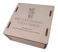 100 Day Sudoku Puzzle Challenge - They Get Harder Every Day - Con scatola di legno è un ottimo regalo per papà nonno (Sudoku)