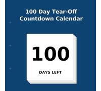 100 Day Tear-Off Countdown Calendar