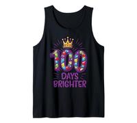 100 Days Brighter School Crown Gems 100th Day per Bambine e Bambine Canotta