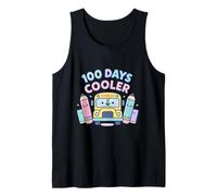 100 Days Cooler, Simpatico scuolabus, per Festeggiare con Colori Pastello Canotta