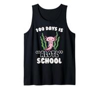 100 Days Is Alotl School Axolotl 100th Day Ragazzi Ragazze Bambini Canotta