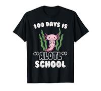 100 Days Is Alotl School Axolotl 100th Day Ragazzi Ragazze Bambini Maglietta