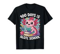 100 Days Is Alotl Scuola Carino Axolotl Kawaii Bambini Maglietta