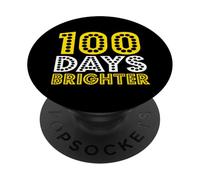 100 Days of School 100 days brighter PopSockets PopGrip Adesivo