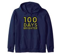 100 Days of School 100 Felpa con Cappuccio