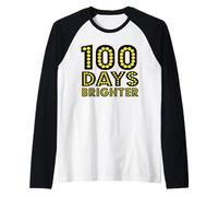 100 Days of School 100 Maglia con Maniche Raglan