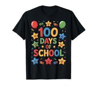 100 Days of School Celebration Stars Kids Classroom Maglietta