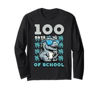 100 Days of School Dinosaur Occhiali da Sole 100th Day Trex Kids Maglia a Manica